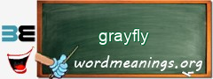 WordMeaning blackboard for grayfly